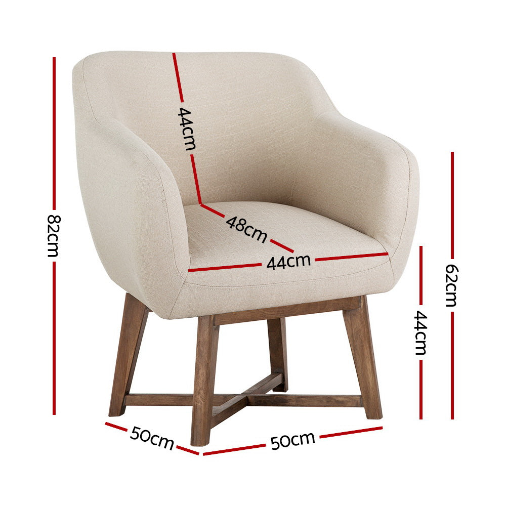 Accent Armchair - Beige