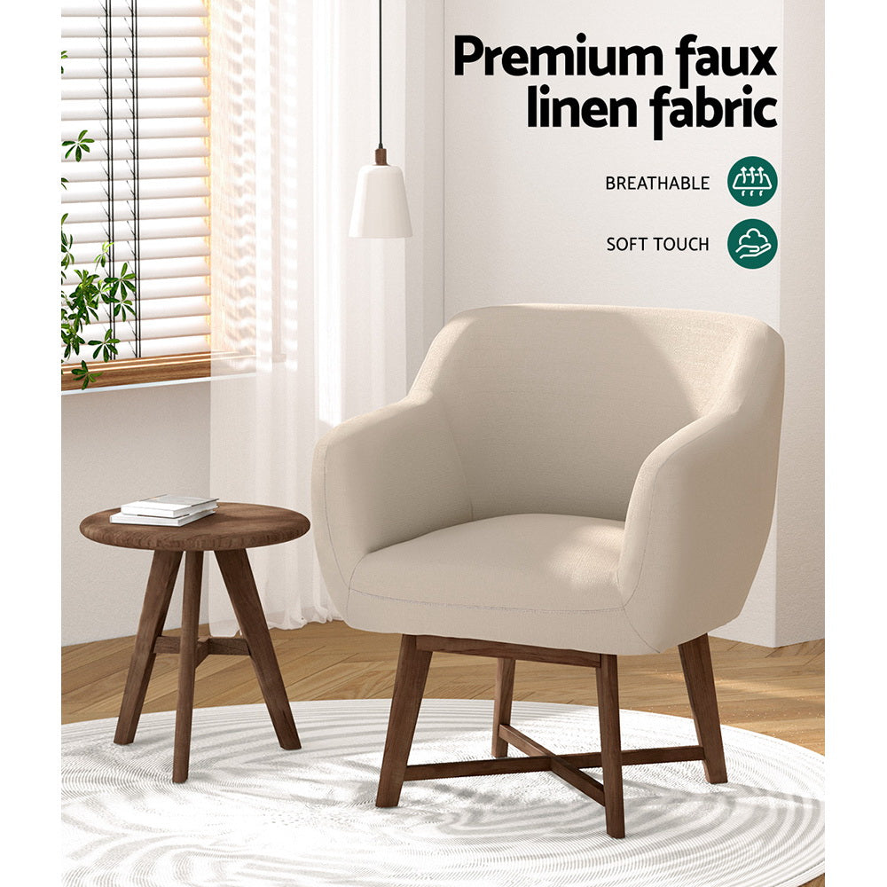 Accent Armchair - Beige