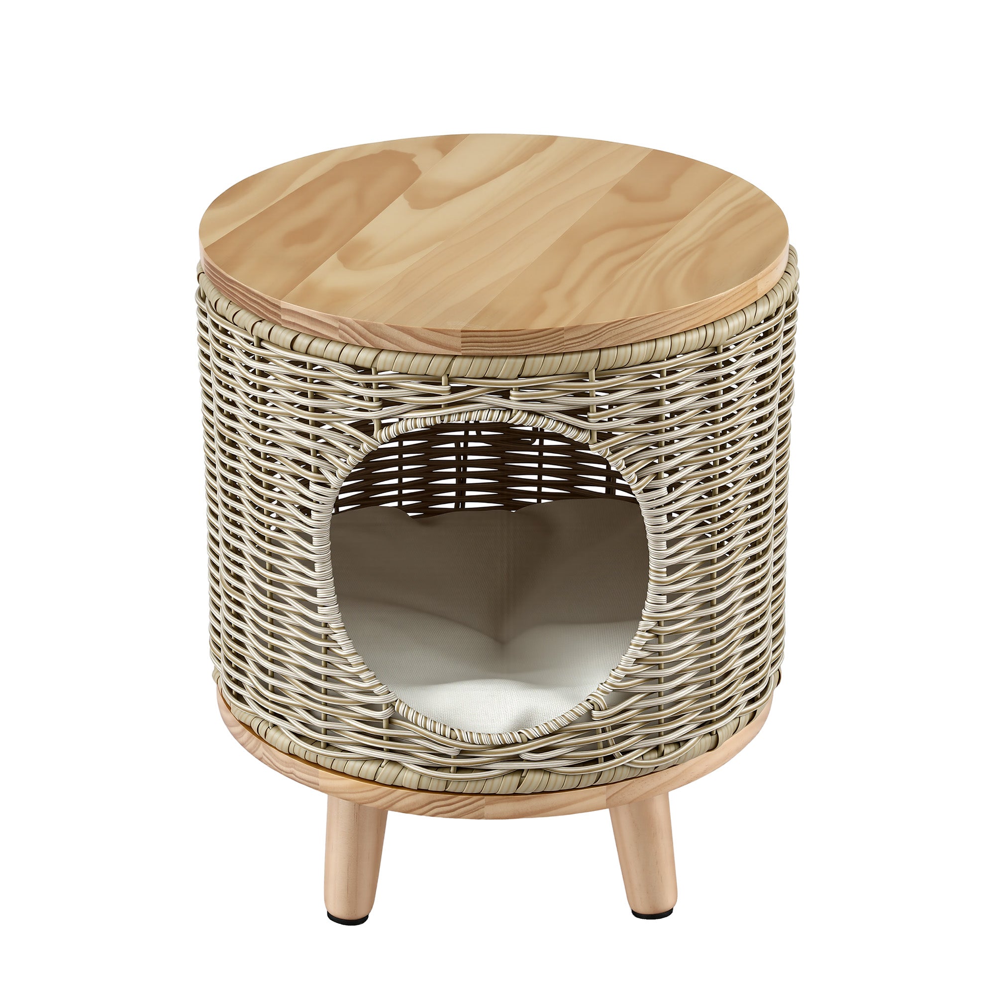 Coffee Table With Dog Bed Underneath - 35D