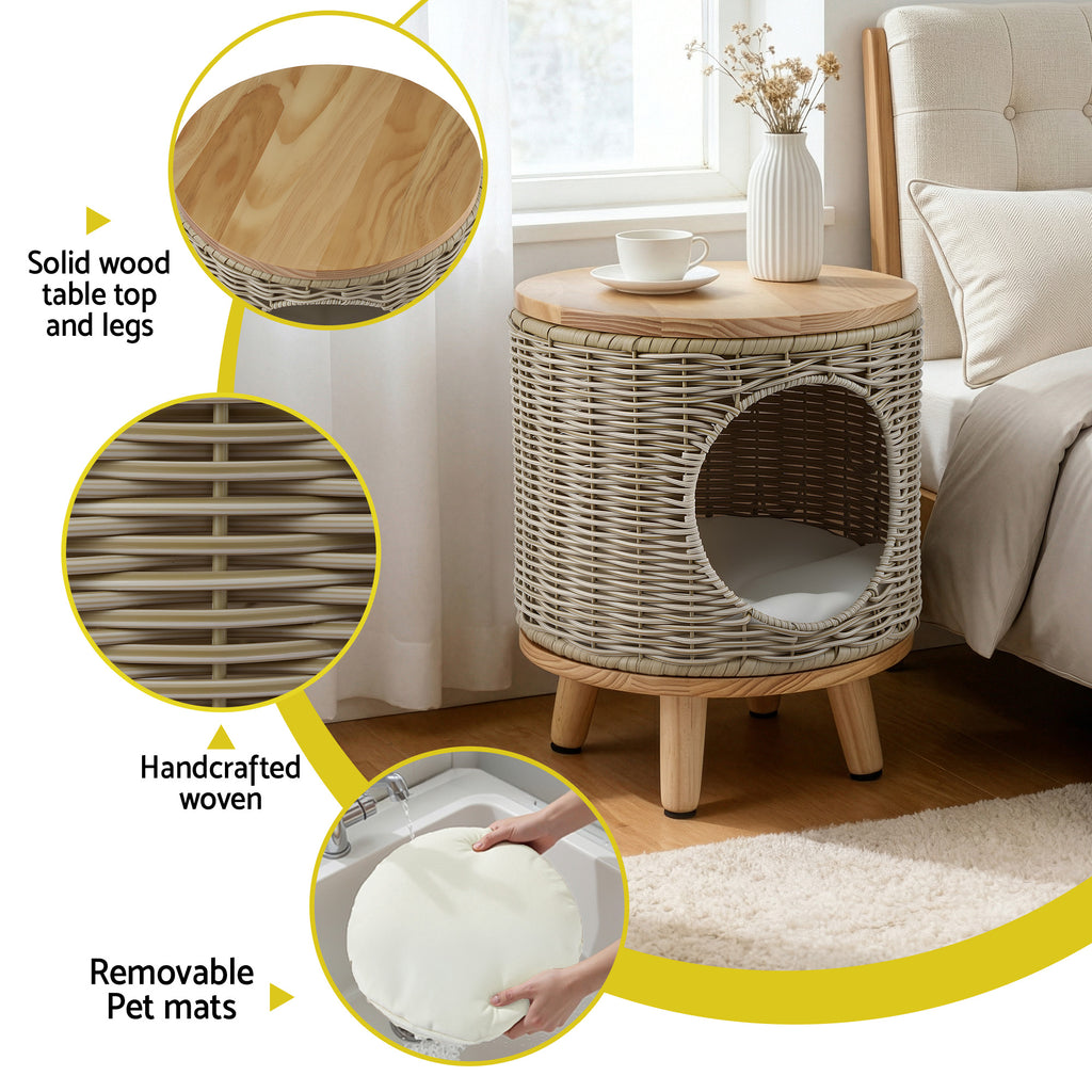 Coffee Table With Dog Bed Underneath - 35D