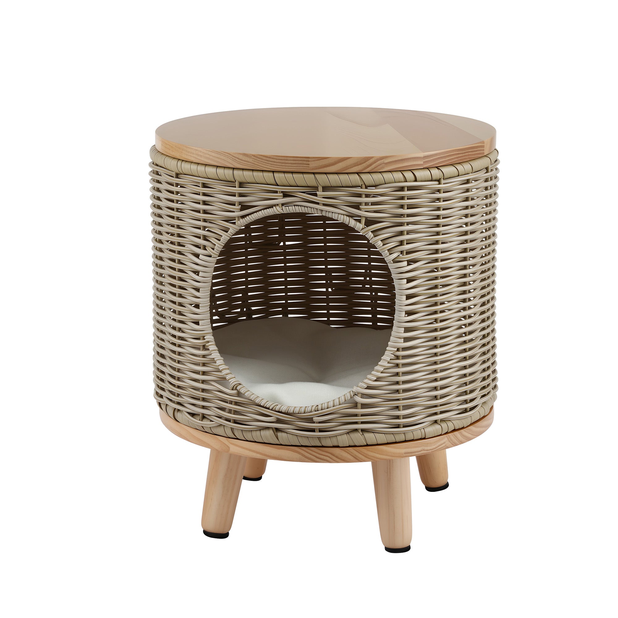 Coffee Table With Dog Bed Underneath - 35D