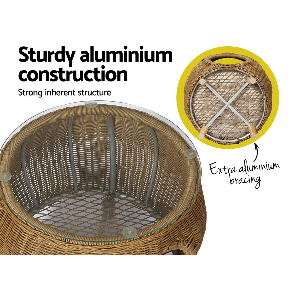 Coffee Side Table Pet Bed