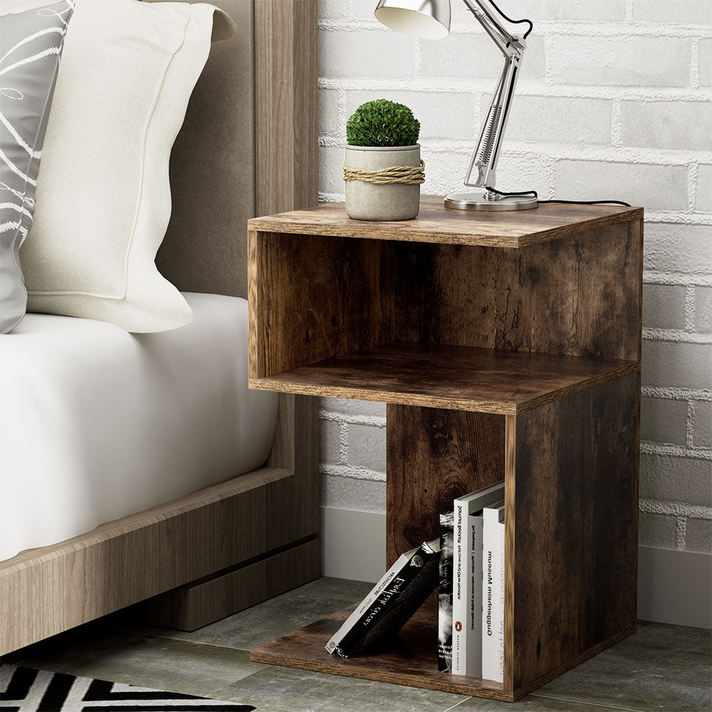 S-shaped Bedside Table
