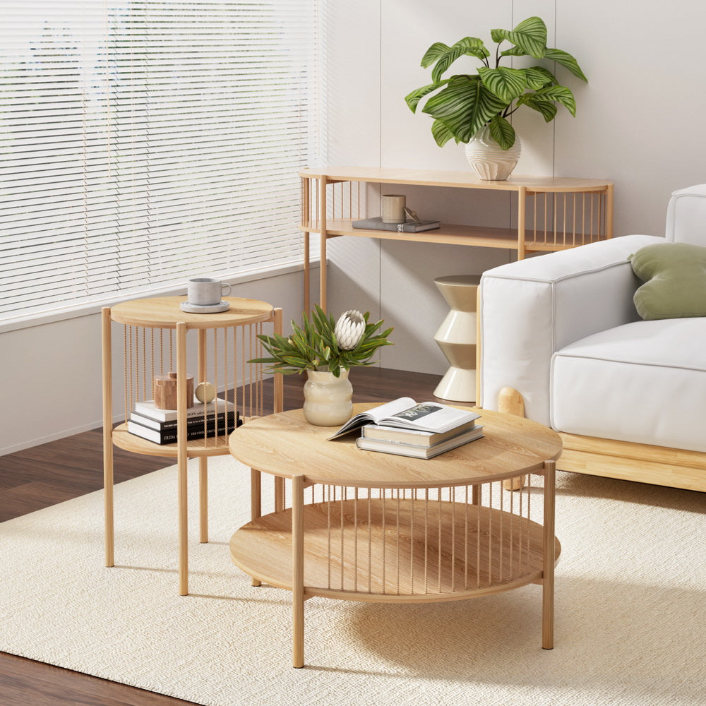 Side table - Round Wood