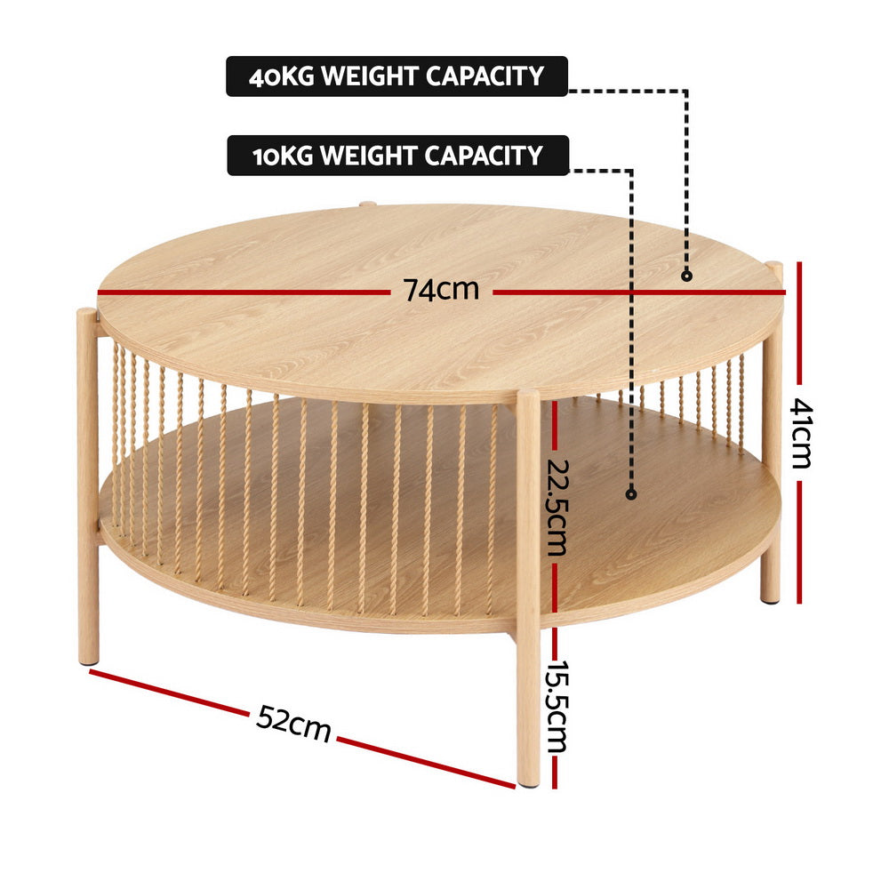 Coffee Table - Round Wood