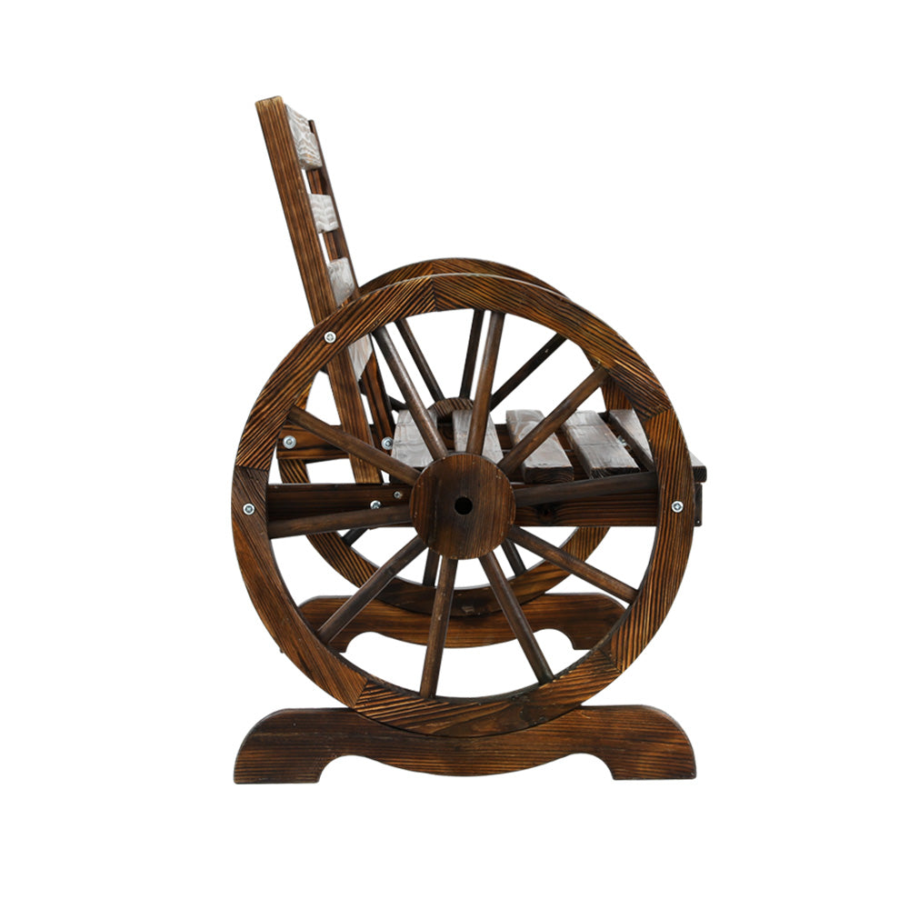 Wooden Wagon Bench - 2 Seater
