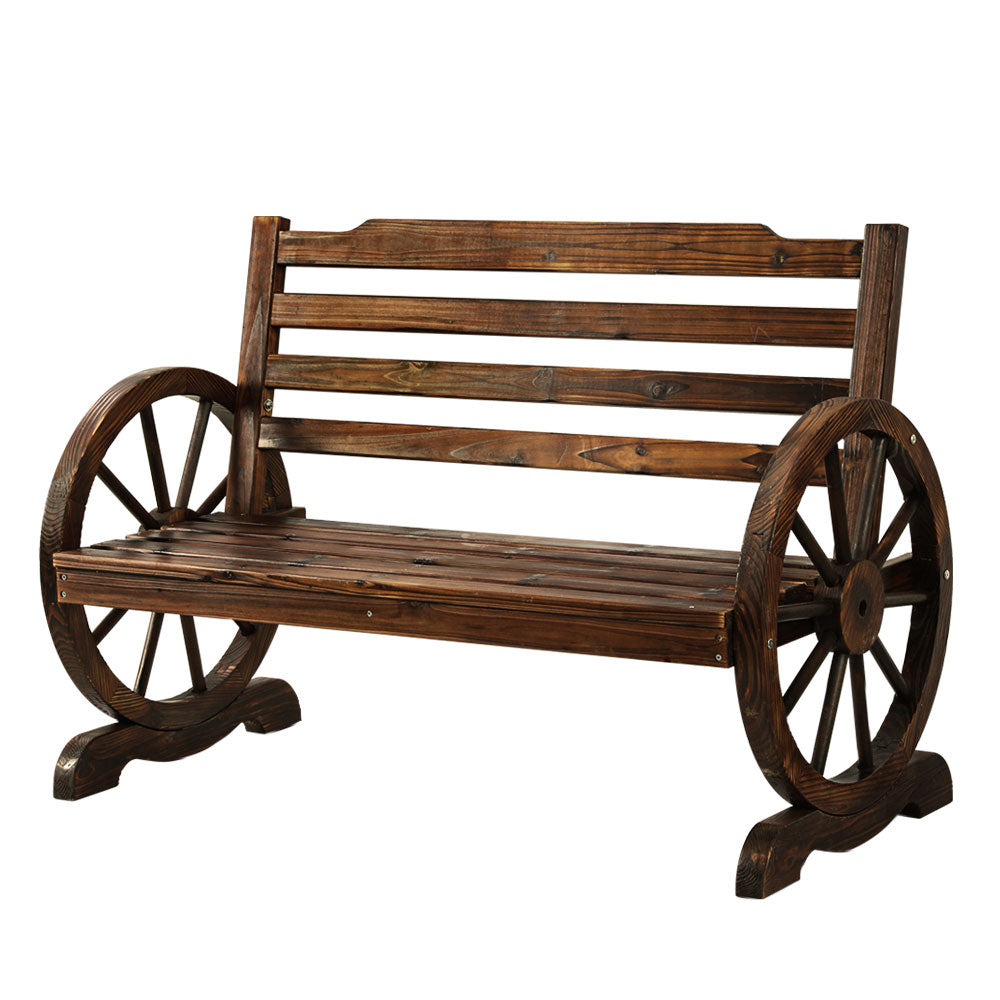 Wooden Wagon Bench - 2 Seater