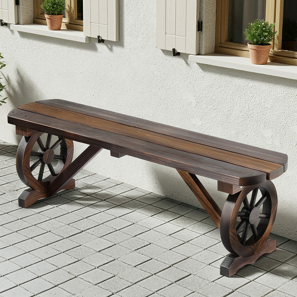 Wooden Wagon Bench