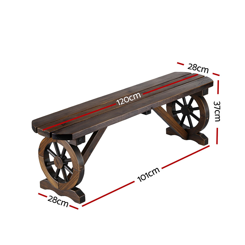 Wooden Wagon Bench