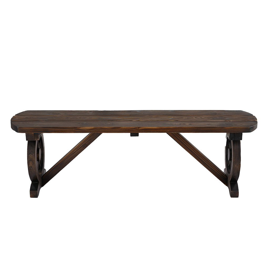 Wooden Wagon Bench