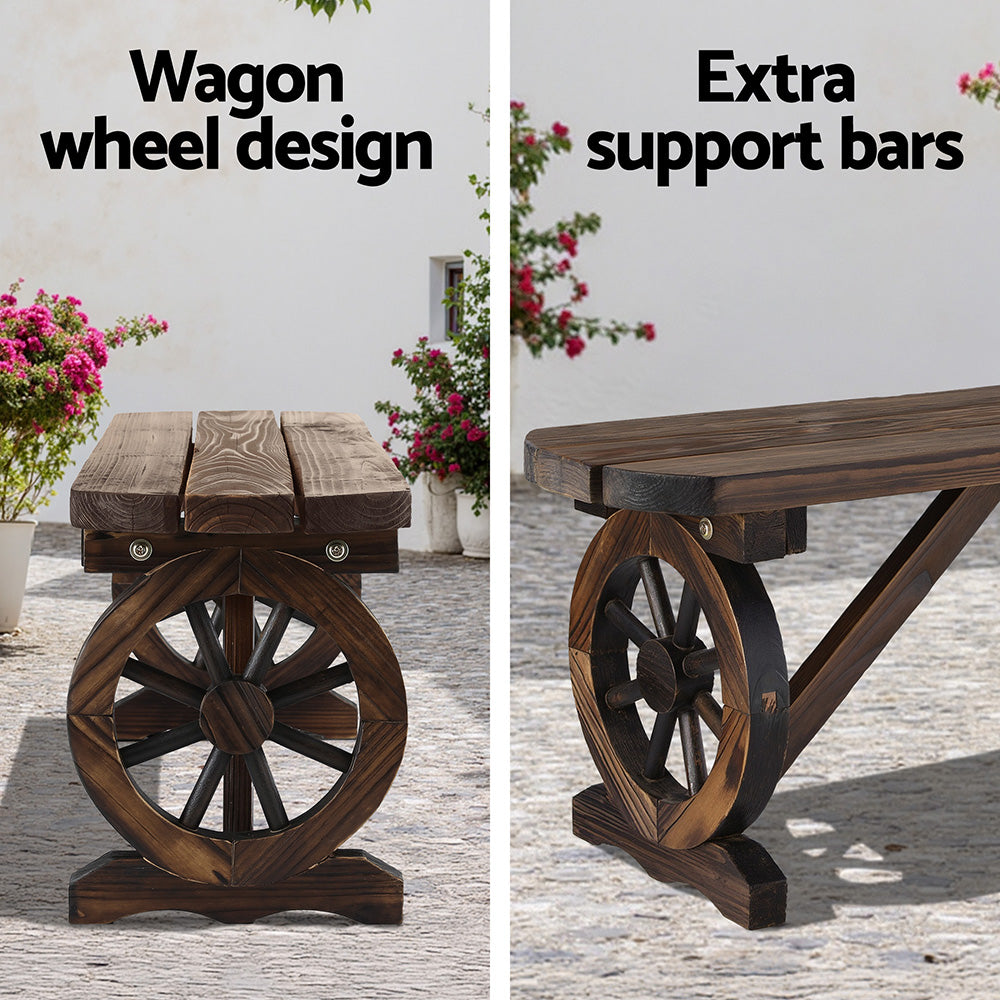 Wooden Wagon Bench