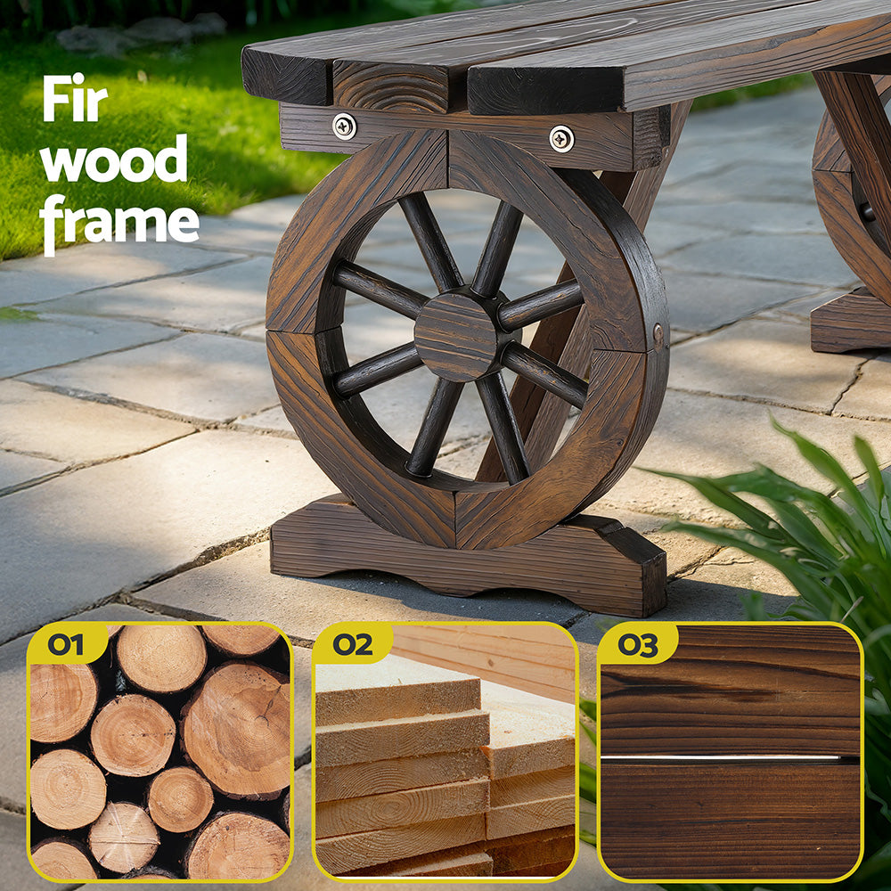 Wooden Wagon Bench