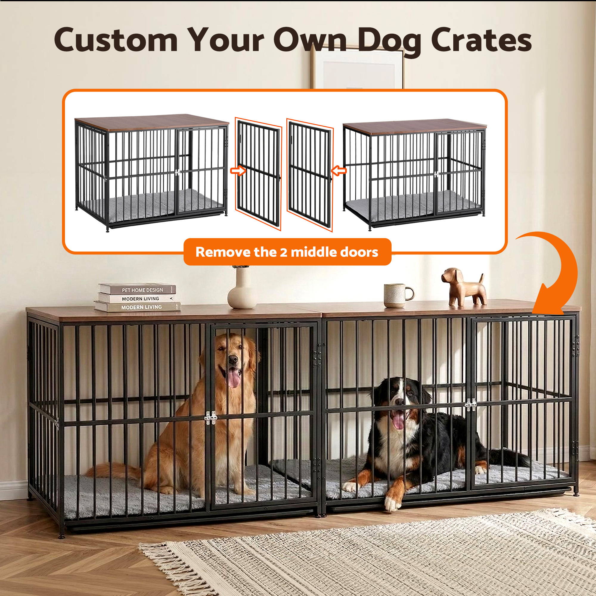 Extra Large Dog Crate Furniture 107cm