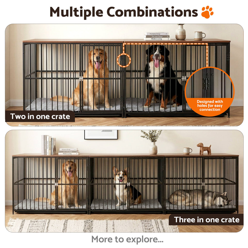 Extra Large Dog Crate Furniture 107cm