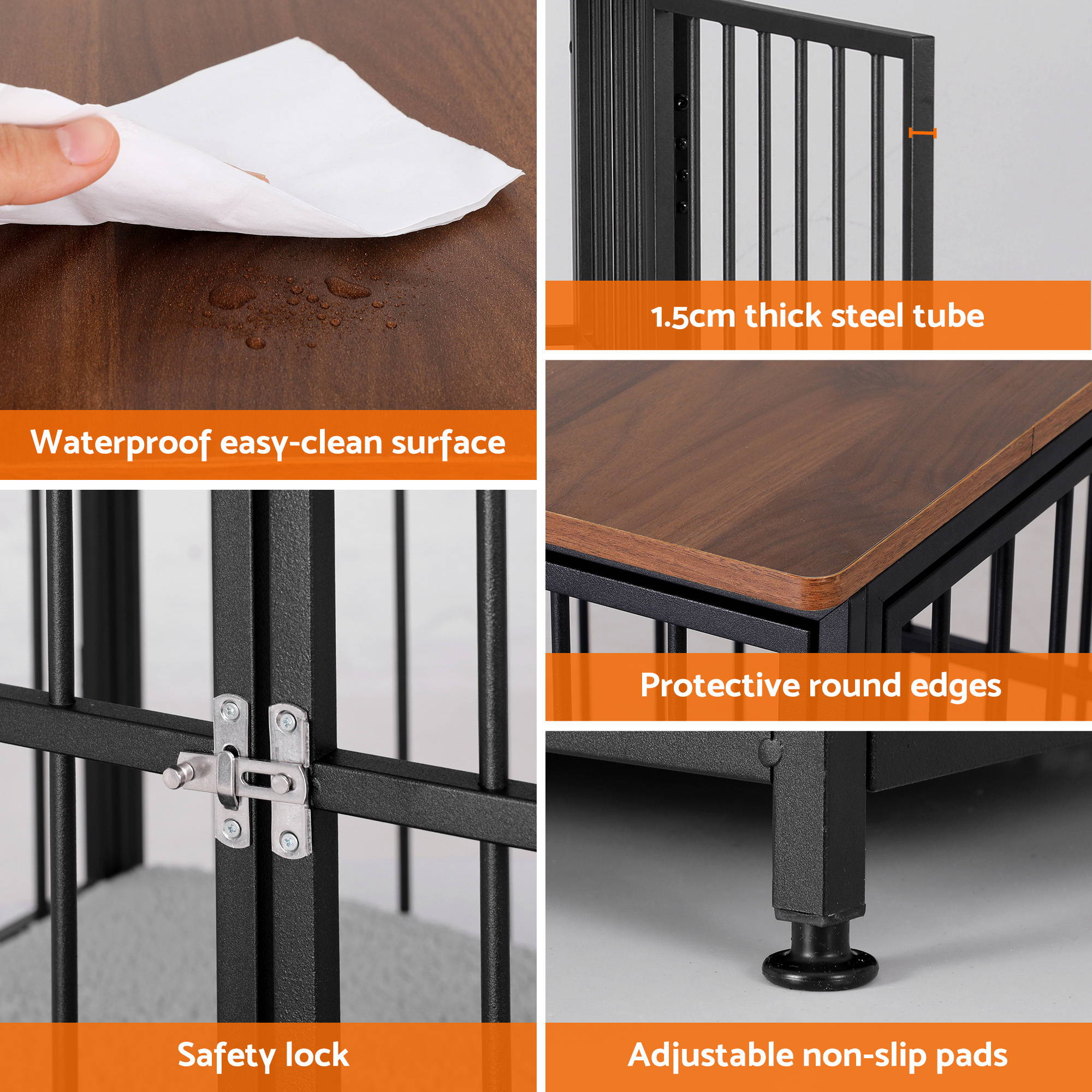 Extra Large Dog Crate Furniture 107cm