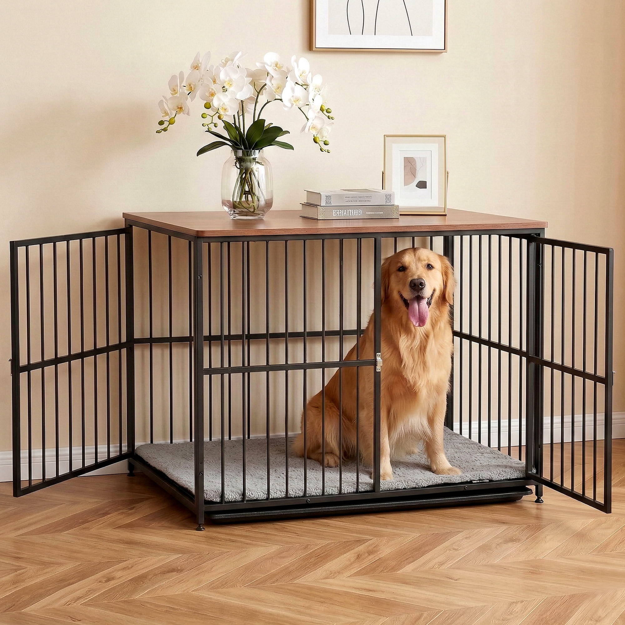 Extra Large Dog Crate Furniture 107cm