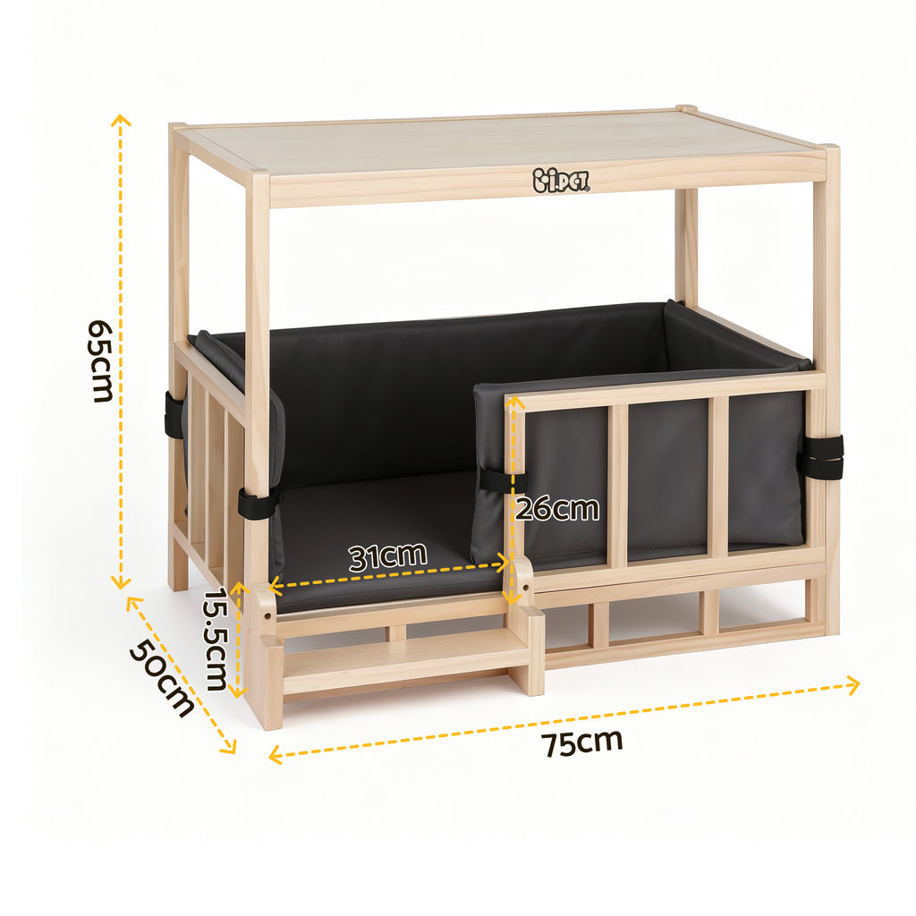 Pet Kennel Crate - Pine Wood