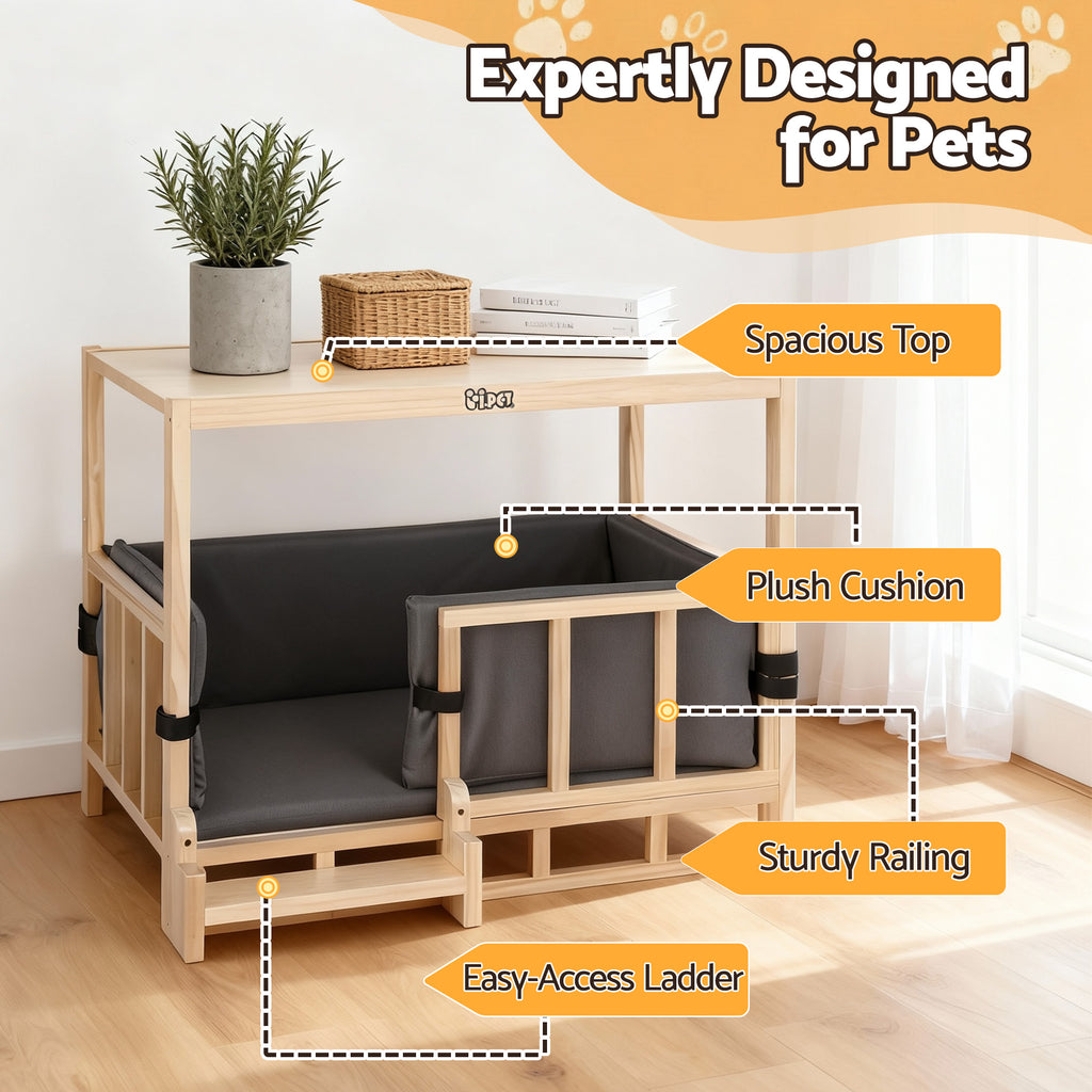 Pet Kennel Crate - Pine Wood