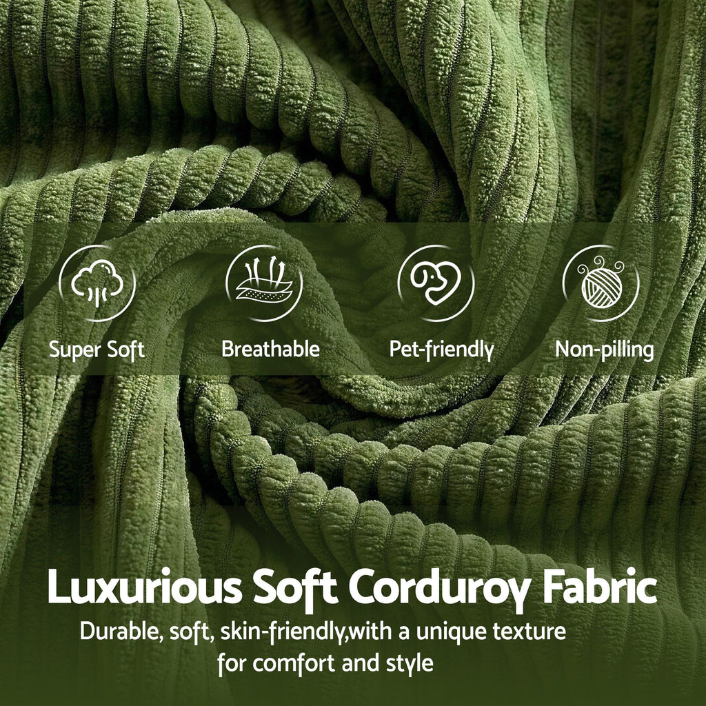 Modular Sofa Bed - L-Shaped - Green