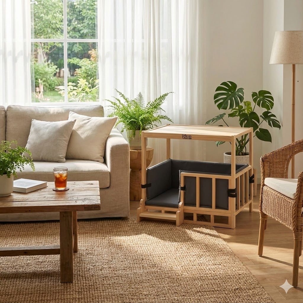 Pet Kennel Crate - Pine Wood