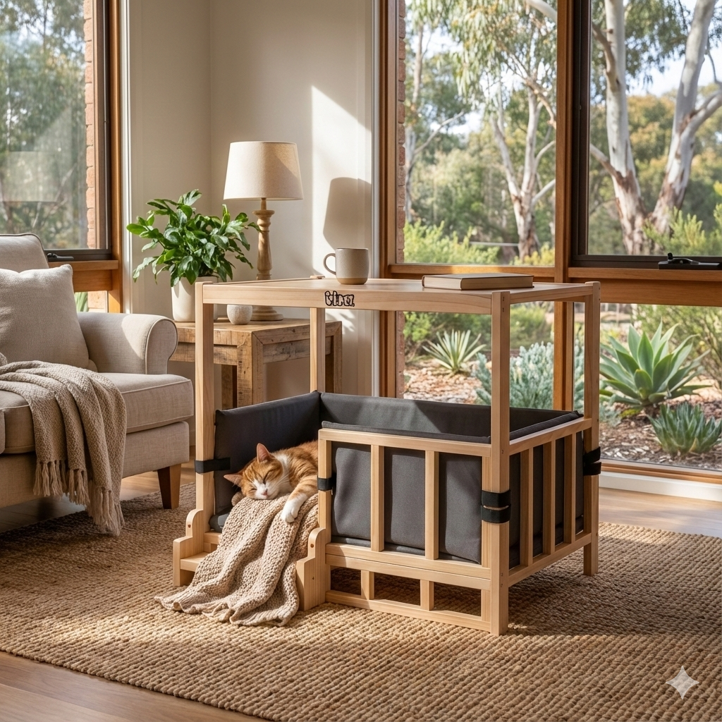 Pet Kennel Crate - Pine Wood