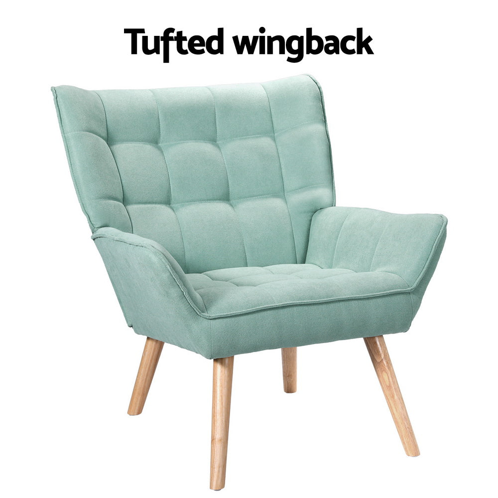 Scandinavian Armchair - Turquoise