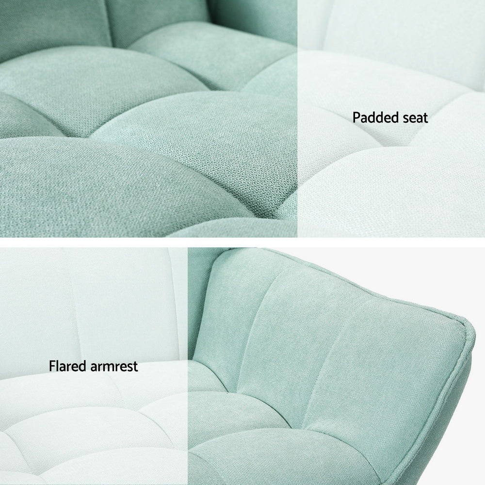 Scandinavian Armchair - Turquoise