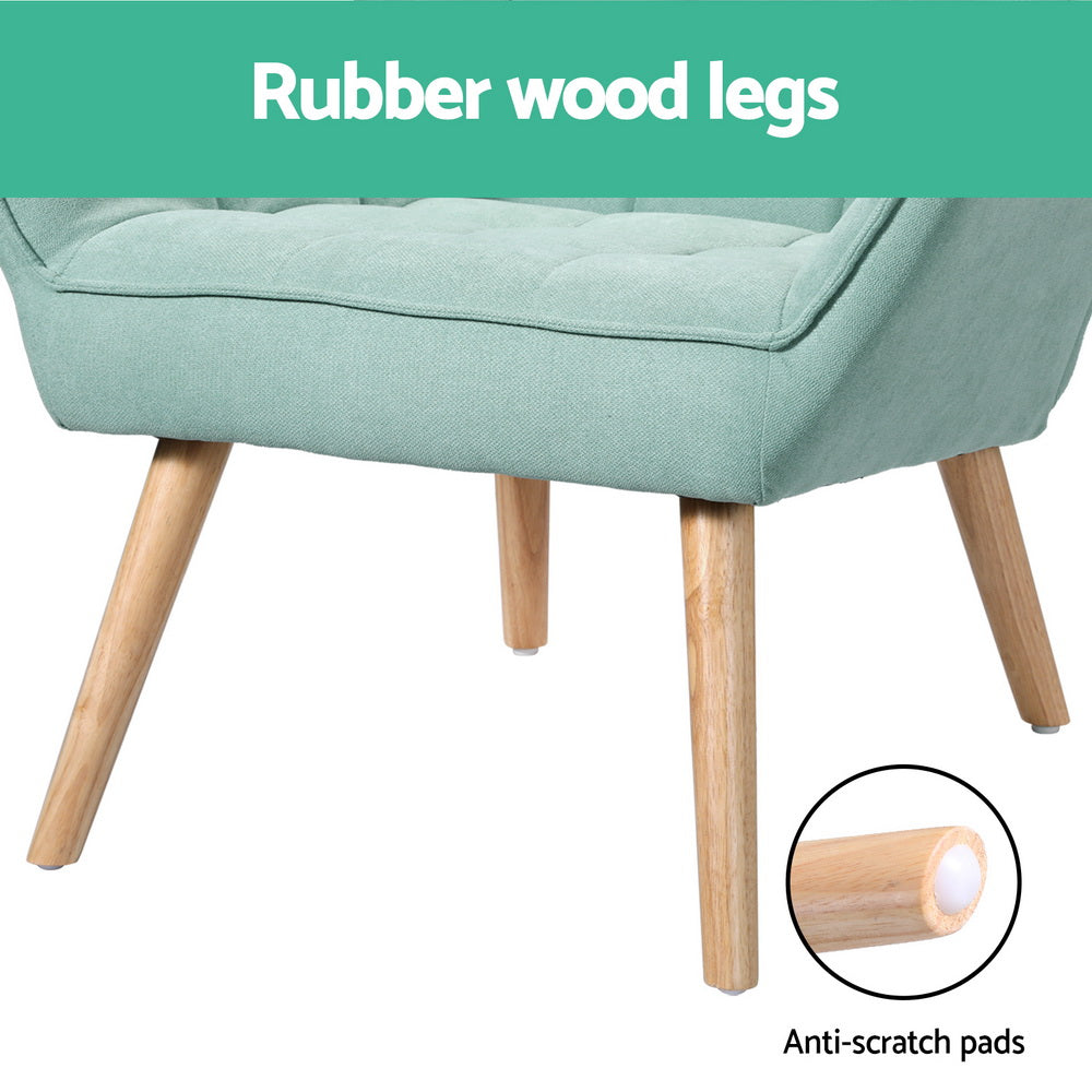 Scandinavian Armchair - Turquoise