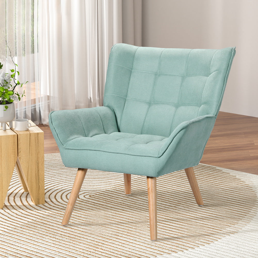 Scandinavian Armchair - Turquoise
