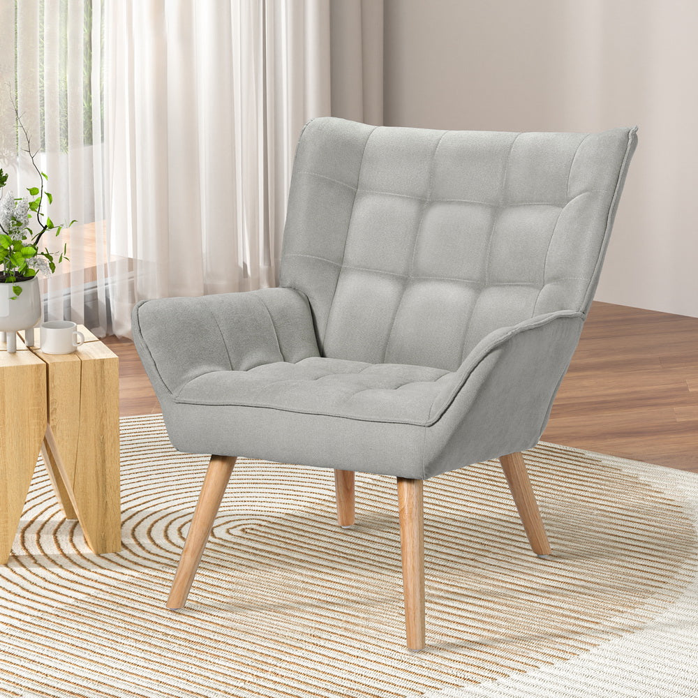 Scandinavian Armchair - Grey