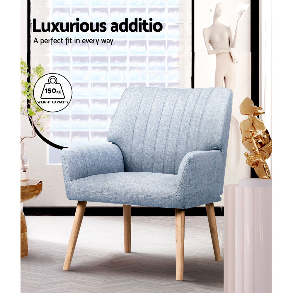 Stylish Blue Armchair X 2