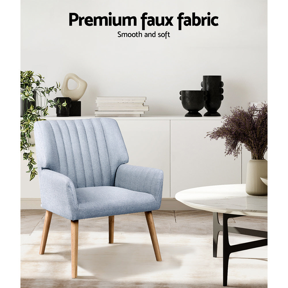 Stylish Blue Armchair X 2