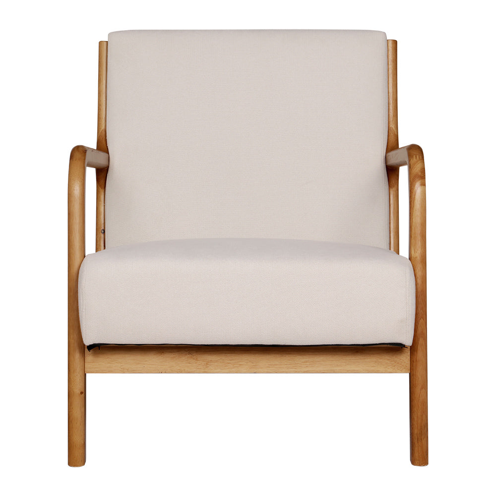 One Seater Armchair Lounge Sofa - Beige