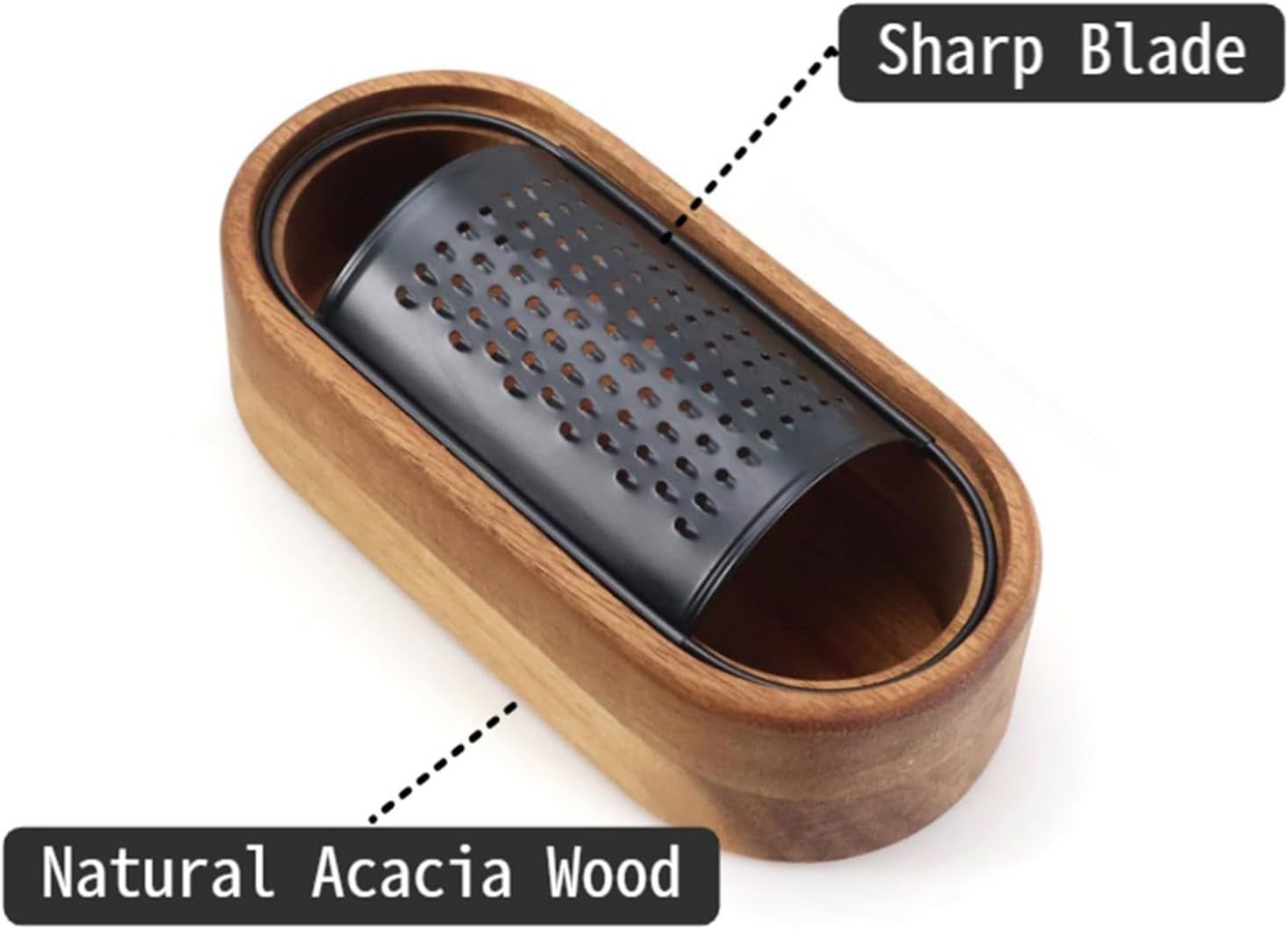 Acacia wood cheese grater