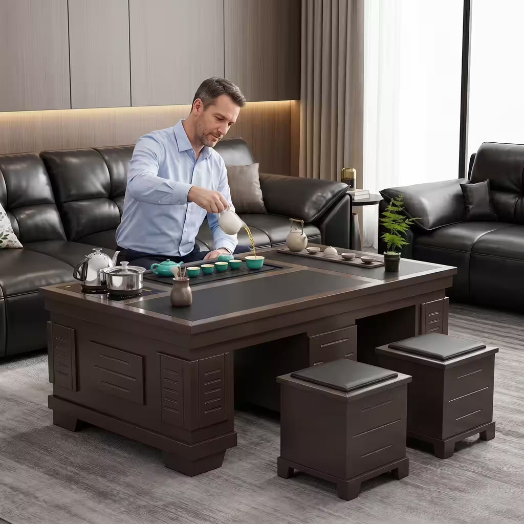 New Chinese Style Walnut Kung Fu Tea Table - 1.2