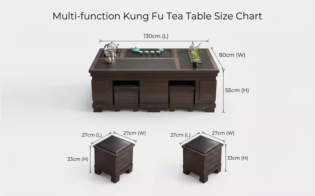 New Chinese Style Walnut Kung Fu Tea Table - 1.3