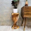 Wooden Twisted Side Table