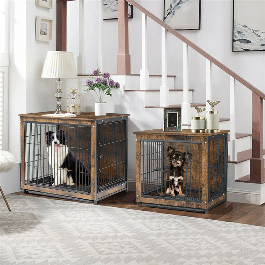 Wooden Pet Crate & End Table