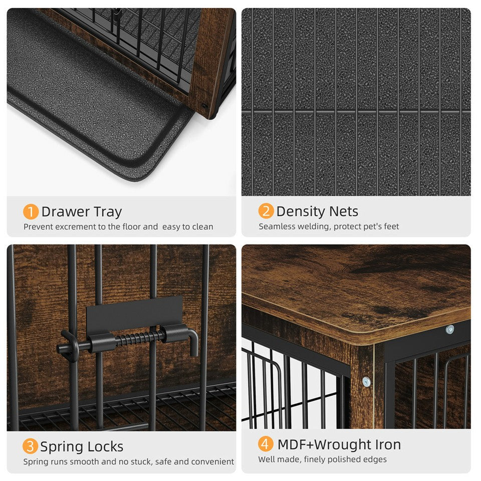 Wooden Pet Crate & End Table