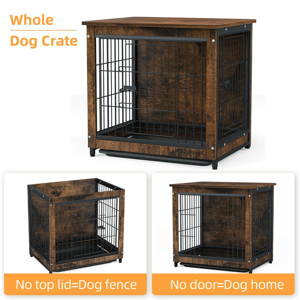 Wooden Pet Crate & End Table - Small
