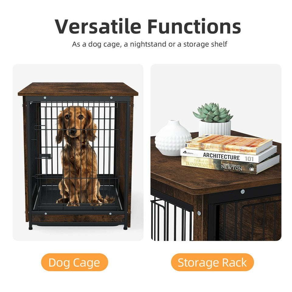 Wooden Pet Crate & End Table - Small